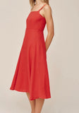 APRON MIDI DRESS