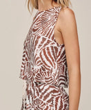 BOAT NECK SPLIT TOP