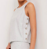 CLARICE BUTTON TOP