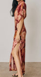 FLORAL BLOUSON MAXI