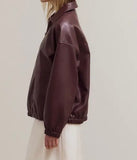 VEGAN LEATHER BOMBER