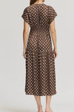 POLKA DOT SATIN DRESS