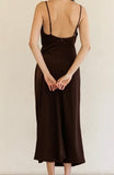 COWL NECK MIDI DRESS