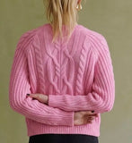 CABLE KNIT CREWNECK