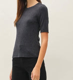 RIBBED SHORT SLEEVE BASIC