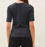 RIBBED SHORT SLEEVE BASIC