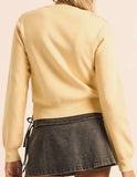 TWO TONED LAYERED CARDI