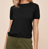 CREWNECK KNIT SHORT SLEEVE