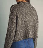 ROLLED HEM SWEATER