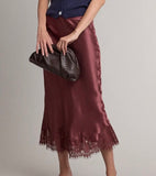 SATIN LACE MIDI