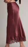 SATIN LACE MIDI