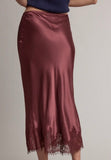 SATIN LACE MIDI