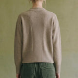 TEXTURED RIB SWEATER
