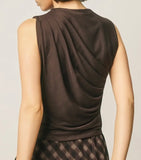 DRAPED MOCK TOP