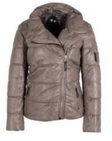 RENA PUFFER LEATHER JACKET